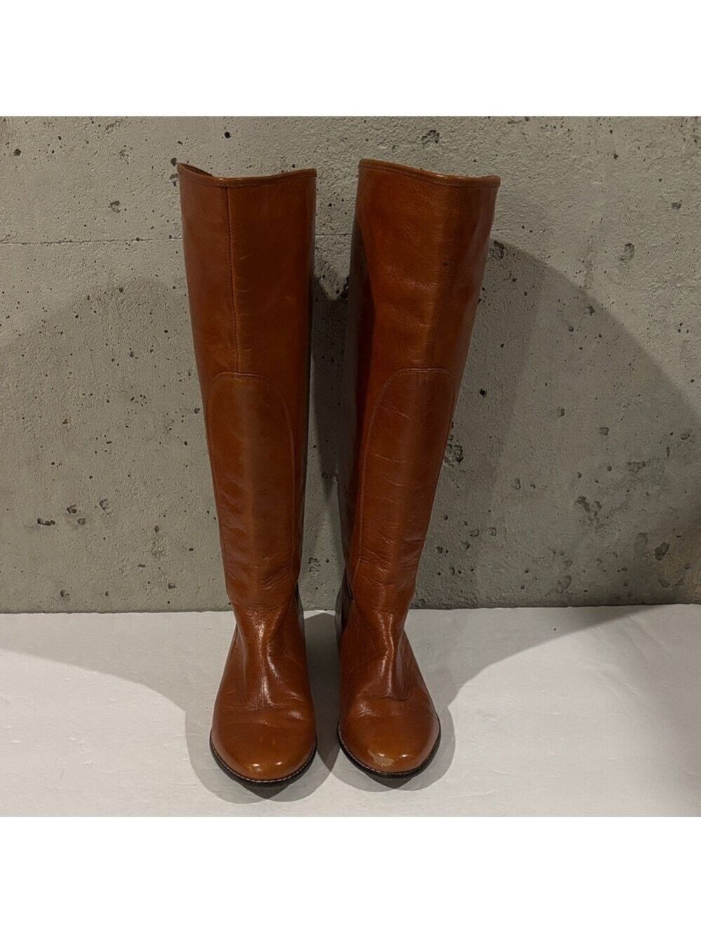 Elaine Turner Carmel Brown Equestrian Riding Leather Boots - Size 6